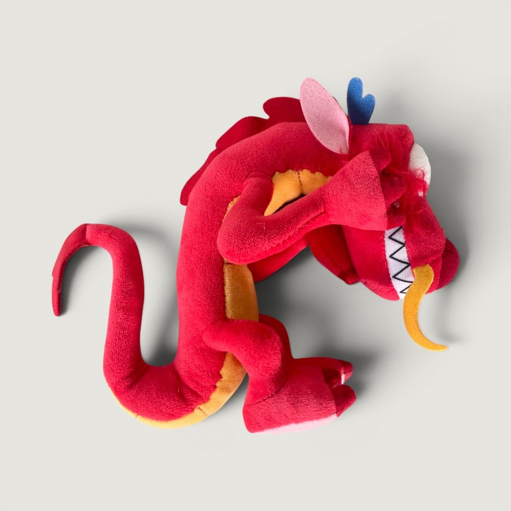 Disney Mulan Mushu Dragon Plush Red Stuffed Animal Toy 12 Inch